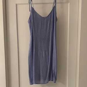 Abercrombie & Fitch pale periwinkle Polka Dot Dress
